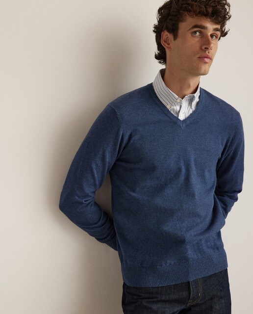 Jersey Essential de hombre con el cuello de pico · Dustin · El Corte Inglés