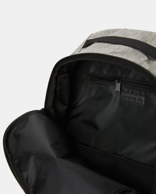 Mochila de color gris con cremallera y espacio para el portátil · Lacoste · El  Corte Inglés