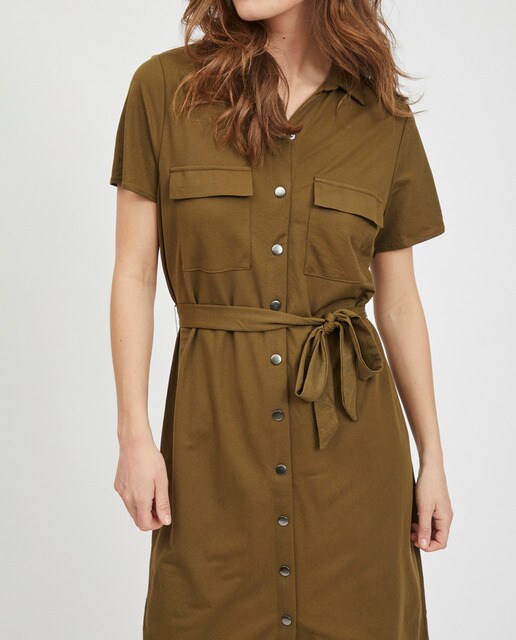 Vestido camisero de manga corta · Vila · El Corte Inglés