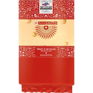 queso suizo emmental elaborado con leche cruda DOP en barra - Emmi