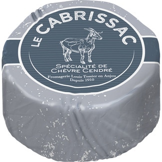 Le Cabrissac queso francés de cabra de pasta blanda cremoso con corteza de ceniza y moho blanco elaborado con leche pasteurizada pieza 150 g - Haute Fromagerie