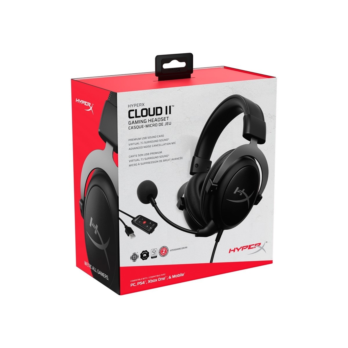 Auscultadores Gaming HyperX Cloud II Preto / Prata-8