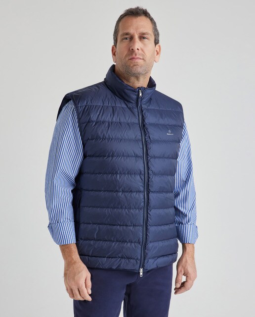 Chaleco de hombre plumón marino tallas grandes · Gant · El Corte Inglés