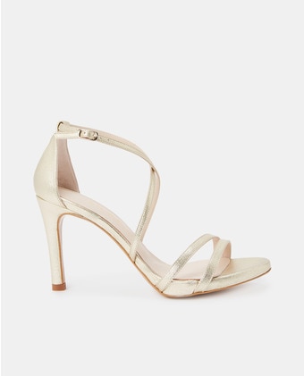 Sandalias de tacón de mujer en piel de color oro · Lodi · El Corte Inglés