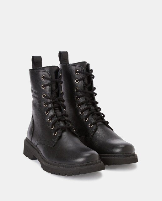 Botas de mujer en piel de color negro · Panama Jack · El Corte Inglés