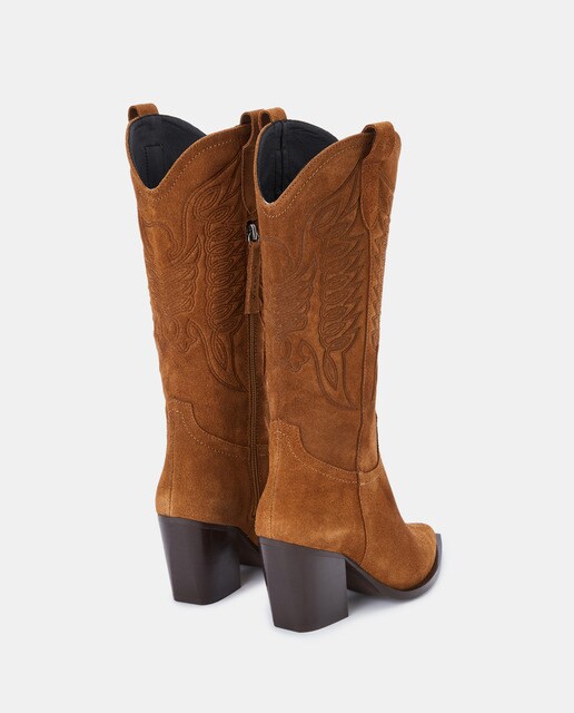 Botas de mujer en serraje de color marrón · Vienty · El Corte Inglés