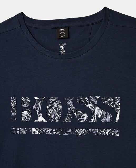 Camiseta de hombre azul de manga corta tallas grandes · Boss · El Corte  Inglés