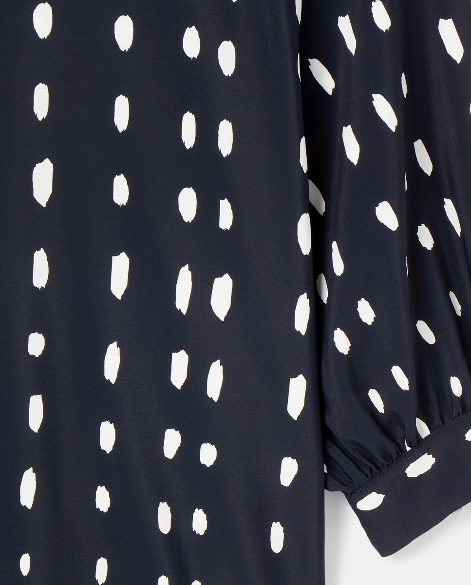 Blusa de mujer talla grande fluida lunares · Couchel · El Corte Inglés