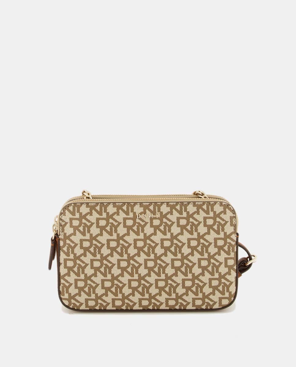 Petit sac à bandoulière à imprimé logos