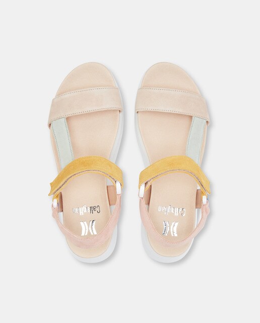 Sandalias de cuña de mujer en piel multicolor · Callaghan · El Corte Inglés