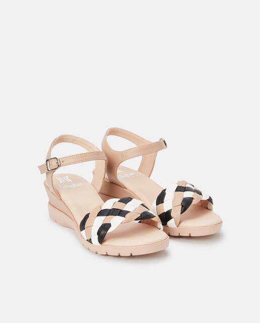 Sandalias de cuña de mujer en multicolor con tira trenzada · Callaghan · El Corte  Inglés