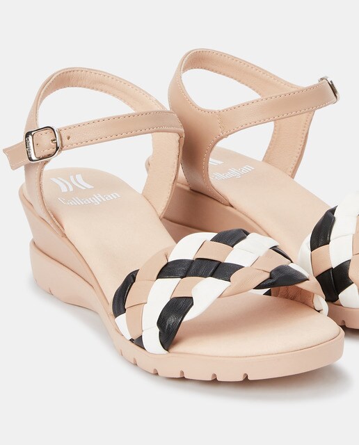 Sandalias de cuña de mujer en multicolor con tira trenzada · Callaghan · El Corte  Inglés