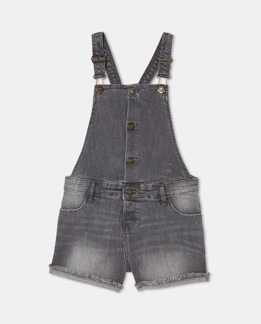Comprar Peto vaquero corto de niña en gris · Unit · Hipercor