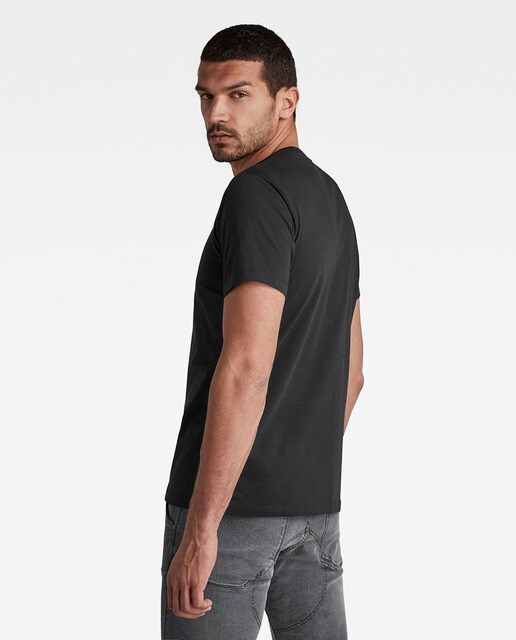 Camiseta RAW Double de hombre con gráficas de algodón ecológico · G-Star Raw  · El Corte Inglés