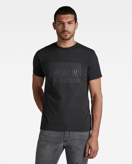 Camiseta RAW Double de hombre con gráficas de algodón ecológico · G-Star Raw  · El Corte Inglés