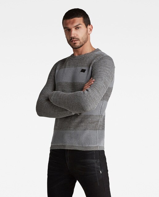 Jersey de punto de hombre con corte recto y estampado de rayas · G-Star Raw  · El Corte Inglés