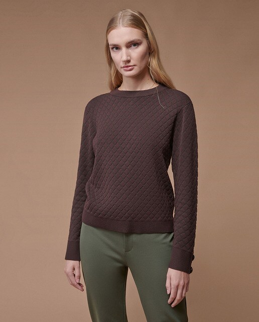 Jersey de mujer textura rombos · Javier Simorra · El Corte Inglés