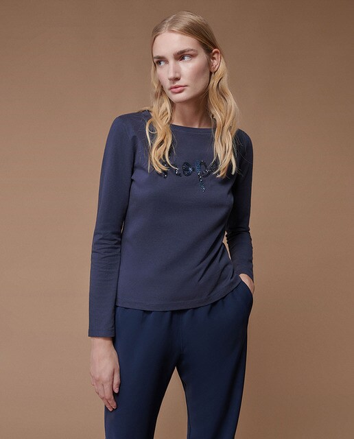 Camiseta de mujer bordado logo · Javier Simorra · El Corte Inglés