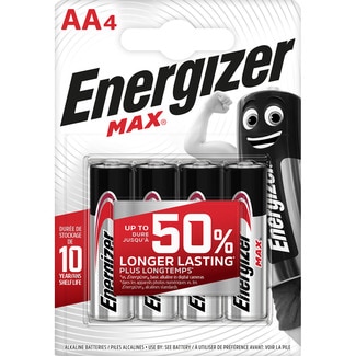 pilas alcalinas Max +power AA (lr6) blister 4 unidades - Energizer