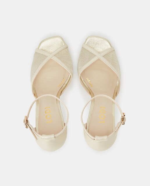 Sandalias de tacón de mujer en piel de color oro · Lodi · El Corte Inglés