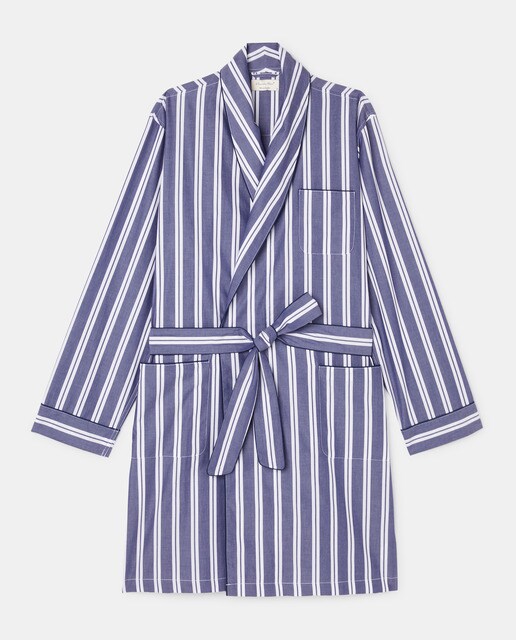Bata de hombre de rayas azul · Emidio Tucci · El Corte Inglés
