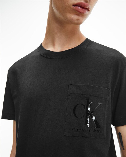 Camiseta de hombre regular en negro · Calvin Klein Jeans · El Corte Inglés