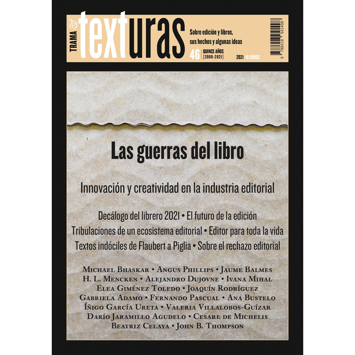 Texturas 46: las guerras del libro(Tapa blanda) 1