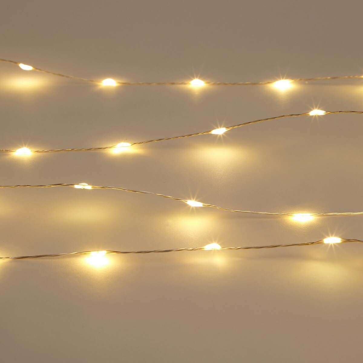 Guirnalda con cable con 320 luces LED para exterior Navidad El Corte Inglés Blanco-1