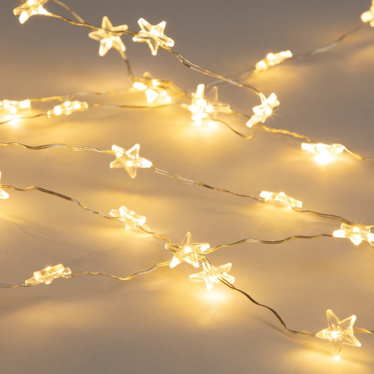 Grinalda com Fio Estrela 100 Micro LED Branco-1