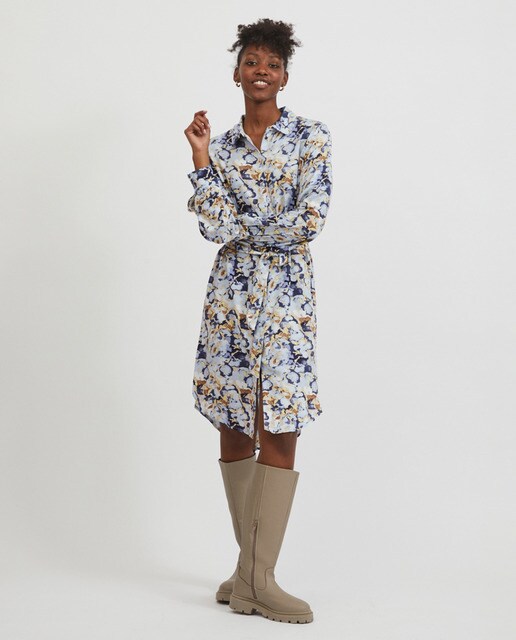 Vestido midi camisero · Vila · El Corte Inglés