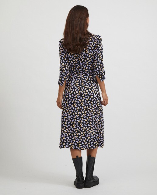 Vestido largo cuello pico · Vila · El Corte Inglés