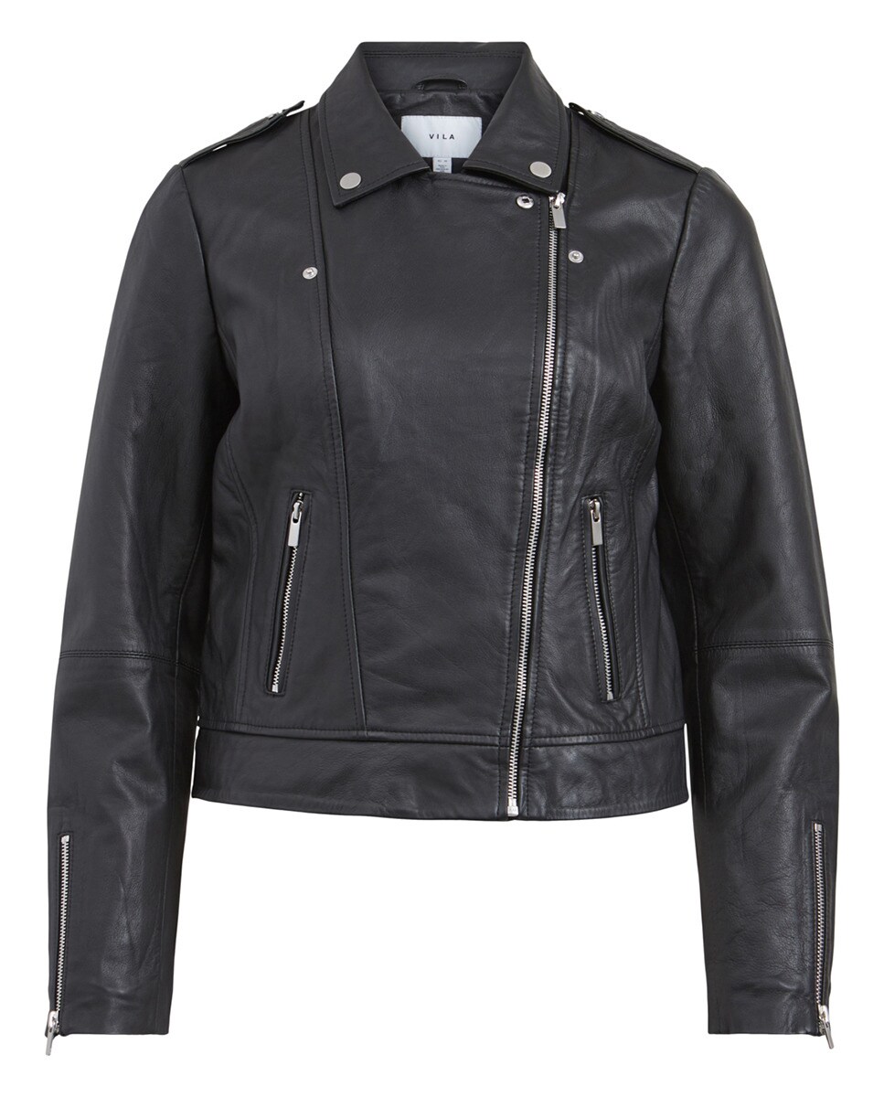 Cazadora biker de mujer 100% piel · Vila · El Corte Inglés
