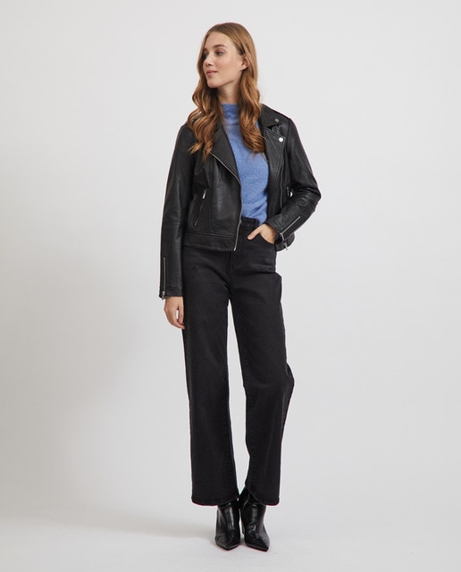 Cazadora biker de mujer 100% piel · Vila · El Corte Inglés