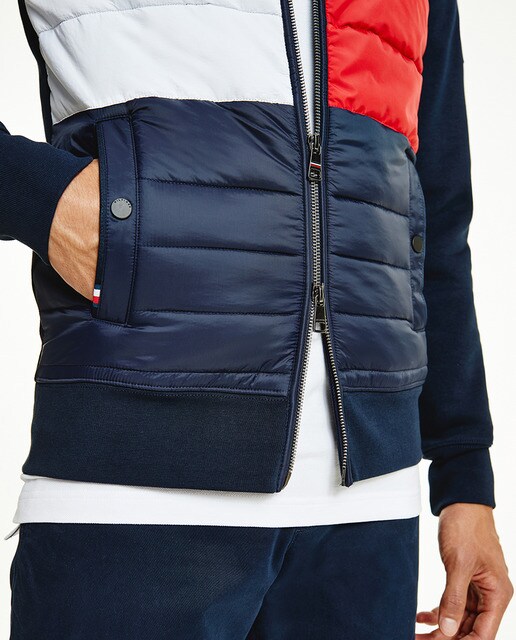 Chaqueta deportiva de hombre con capucha y cierre de cremallera · Tommy  Hilfiger · El Corte Inglés
