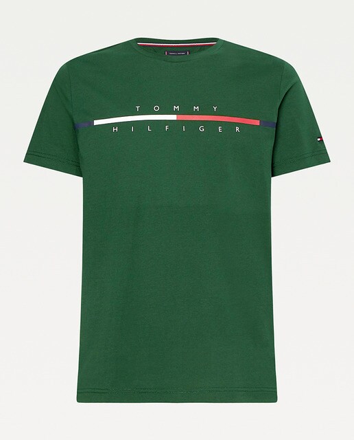 Camiseta de hombre verde de manga corta · Tommy Hilfiger · El Corte Inglés