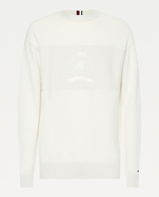 Jersey de hombre blanco con cuello redondo · Tommy Hilfiger · El Corte  Inglés