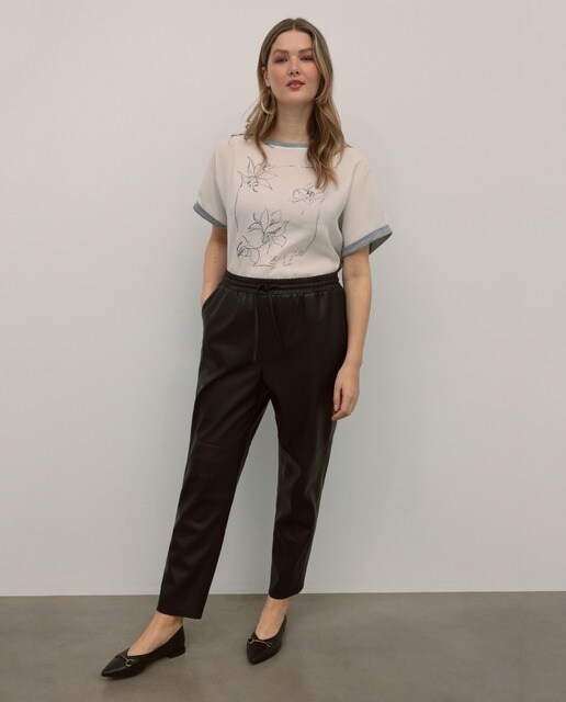 Camiseta de mujer talla grande estampado posicional · Couchel · El Corte  Inglés