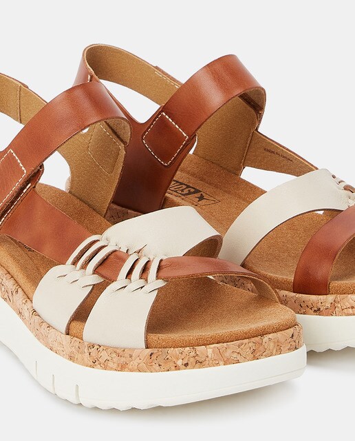 Sandalias de mujer en piel con cuña en corcho · Pikolinos · El Corte Inglés