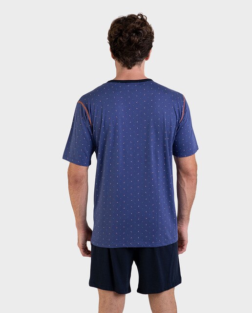 Pijama de hombre azul de manga corta · Massana · El Corte Inglés