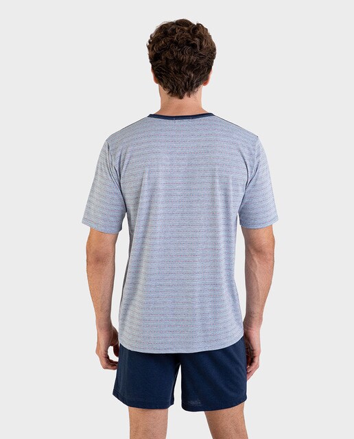 Pijama de hombre azul de manga corta · Massana · El Corte Inglés