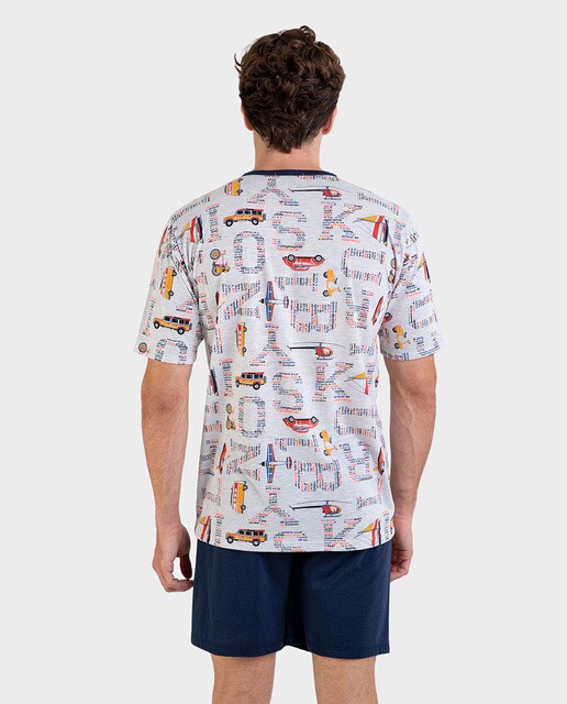 Pijama de hombre de manga corta estampado · Massana · El Corte Inglés