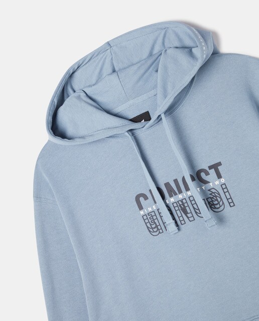 Sudadera de hombre azul claro con capucha · Green Coast · El Corte Inglés