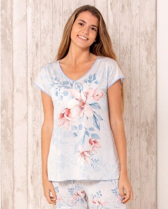 Pijama de mujer corto de manga caída · Mitjans · El Corte Inglés