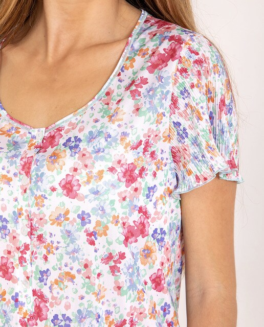 Camisón con tapeta y pliegue delantero · Mitjans · El Corte Inglés