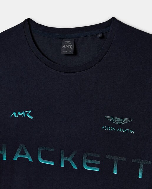 Camiseta de hombre con logo en pecho azul marino tallas grandes · Hackett · El  Corte Inglés