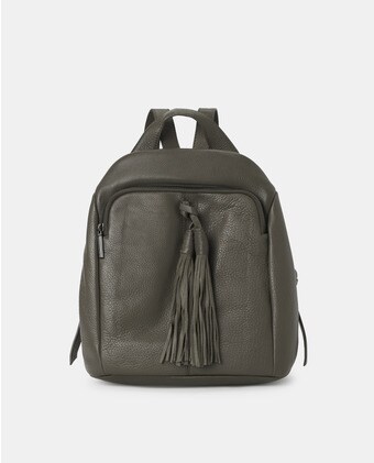 Mochila de mujer Abbacino de piel vacuna en verde · Abbacino · El Corte  Inglés