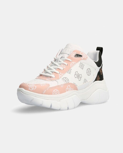 Zapatillas deportivas de mujer en color rosa con suela chunky · Guess · El  Corte Inglés