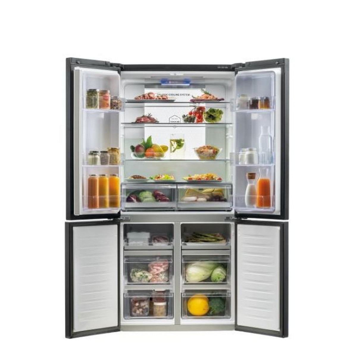 Frigorífico Americano Haier de 4 Portas Cube 90 Série 7 HTF-610DSN7 Tecnologia Total No Frost e Proteção Antibacteriana ABT - Iconic Black Iconic Black-3