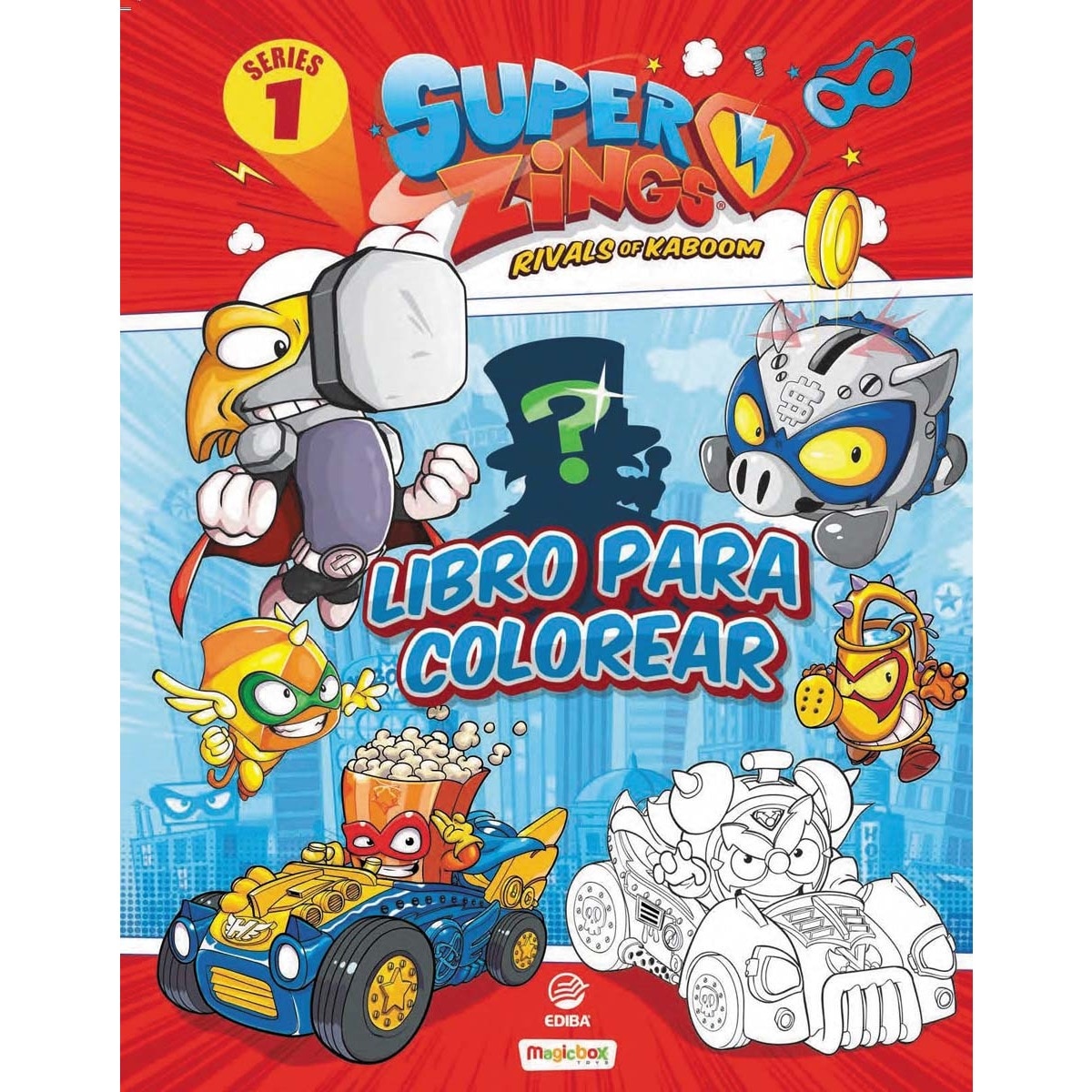 Imagem 0 de Libro para colorear Superthings Series 1 - España (Capa mole)