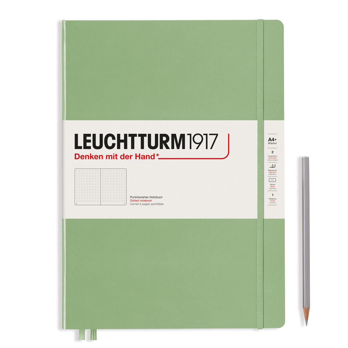 Notebook A4+ Pontos Capa Dura Sage Muted Colours 1
